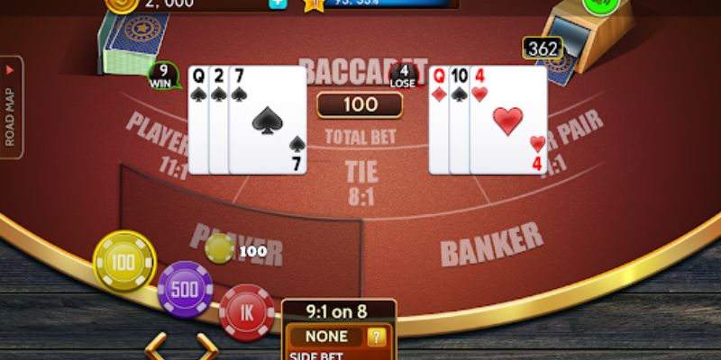 Kinh Nghiệm Chơi Mini Baccarat Cho Người Mới 4 Không áp dụng chất với Mini Baccarat